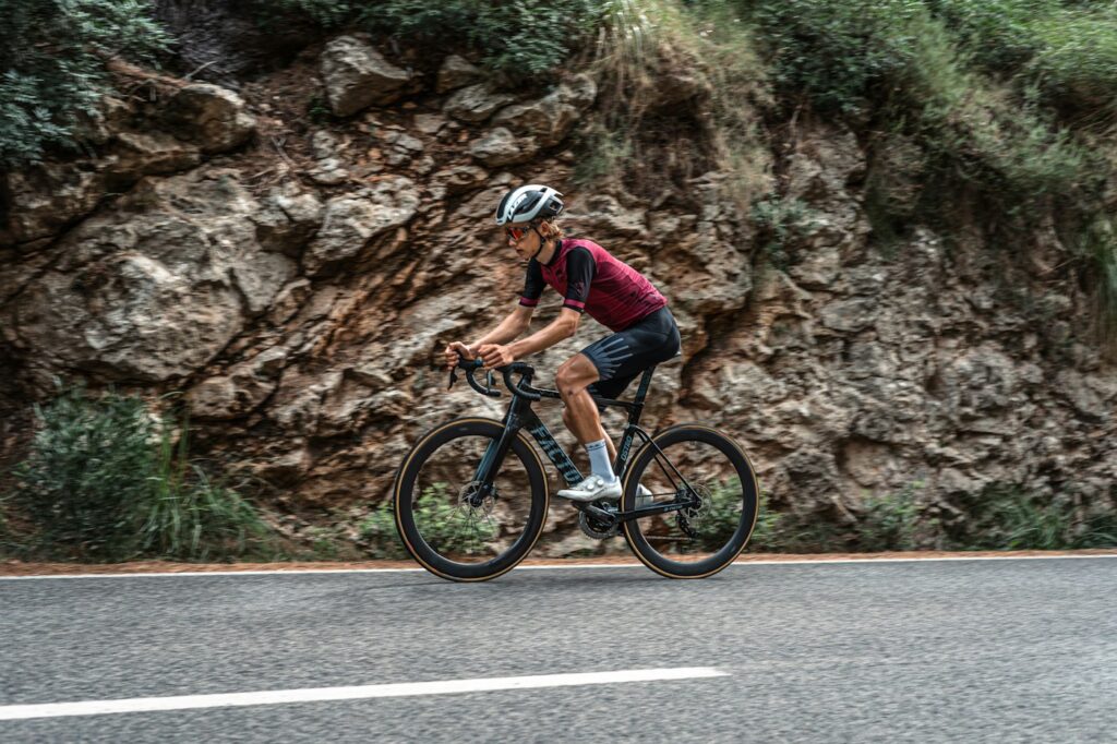 cyclist coast road
